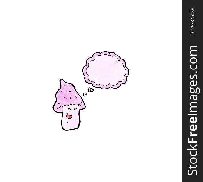 Cartoon Magic Mushroom Character