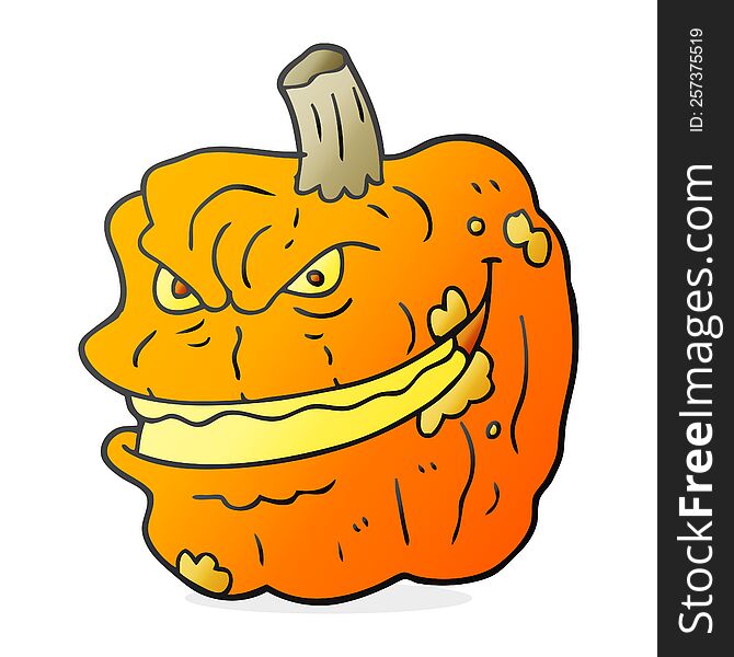 Cartoon Spooky Pumpkin