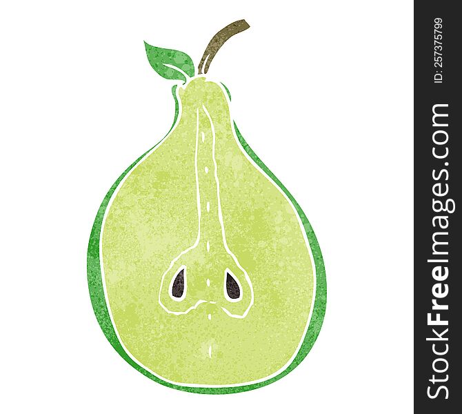 Retro Cartoon Pear
