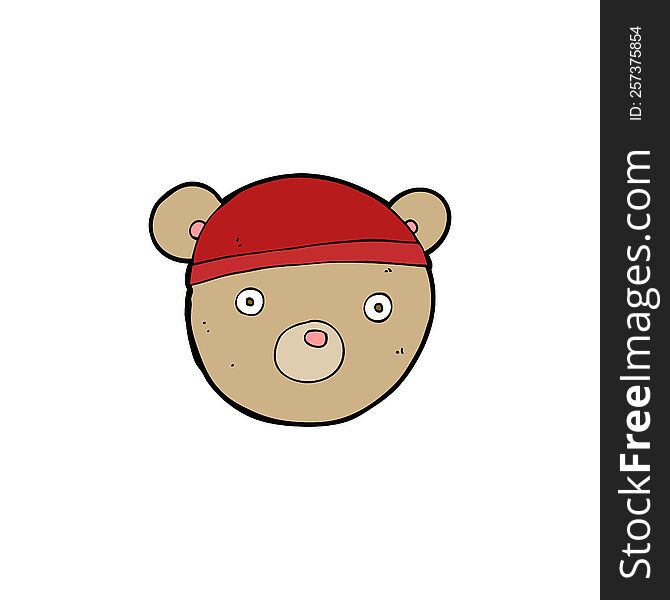 cartoon teddy bear hat