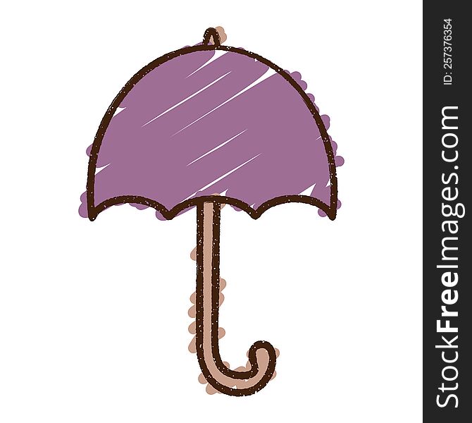Umbrella Chalk Drawing