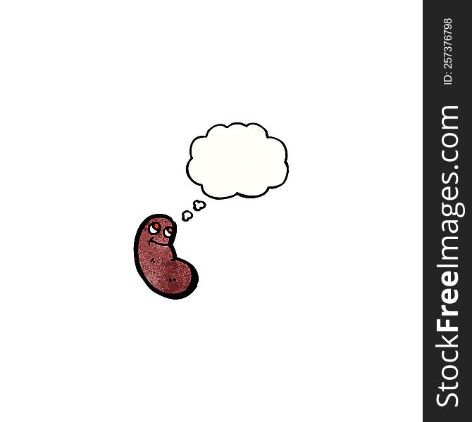 cartoon kidney with thought bubble