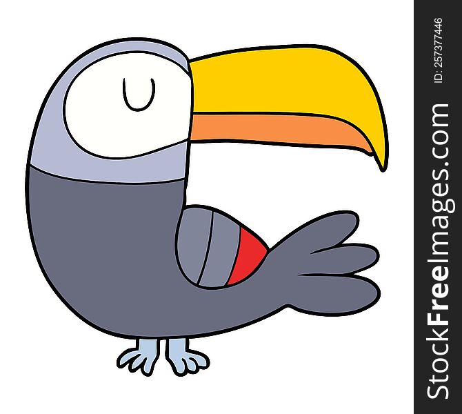 cartoon toucan. cartoon toucan
