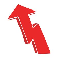 Free Cartoon Doodle Growth Arrow Royalty Free Stock Photography - 257381487