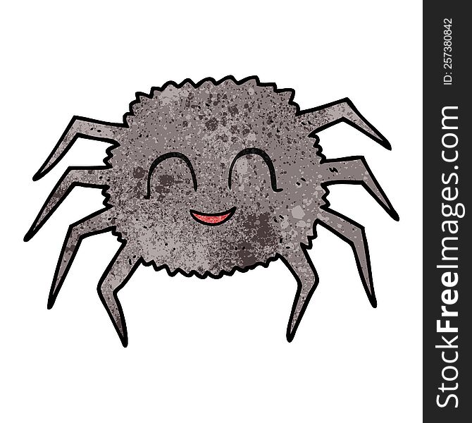 Textured Cartoon Spider