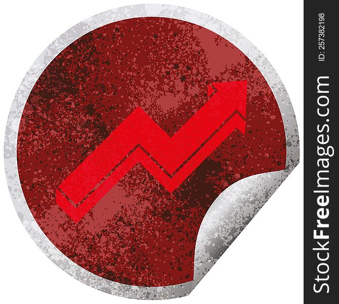 Performance Arrow Circular Peeling Sticker