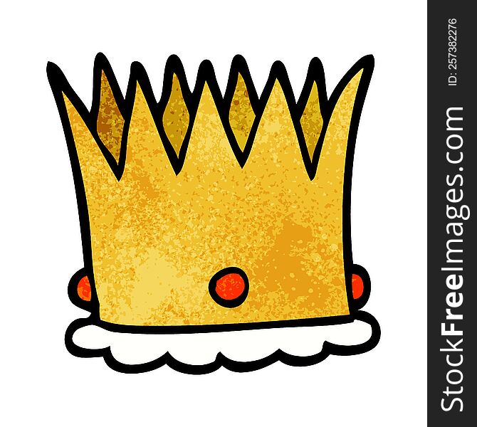 Cartoon Doodle Royal Crown