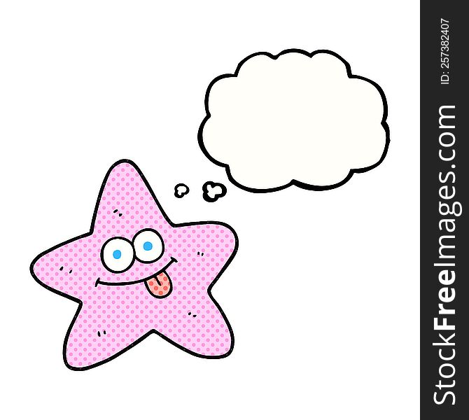 Thought Bubble Cartoon Starfish