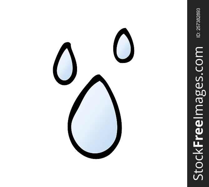 Cartoon Doodle Water Drips