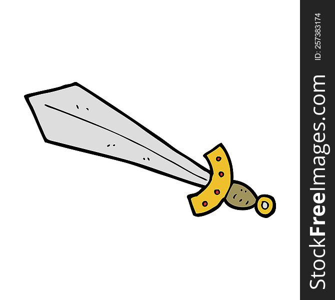 cartoon sword