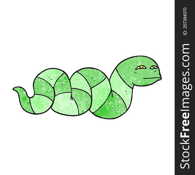 Textured Cartoon Snake