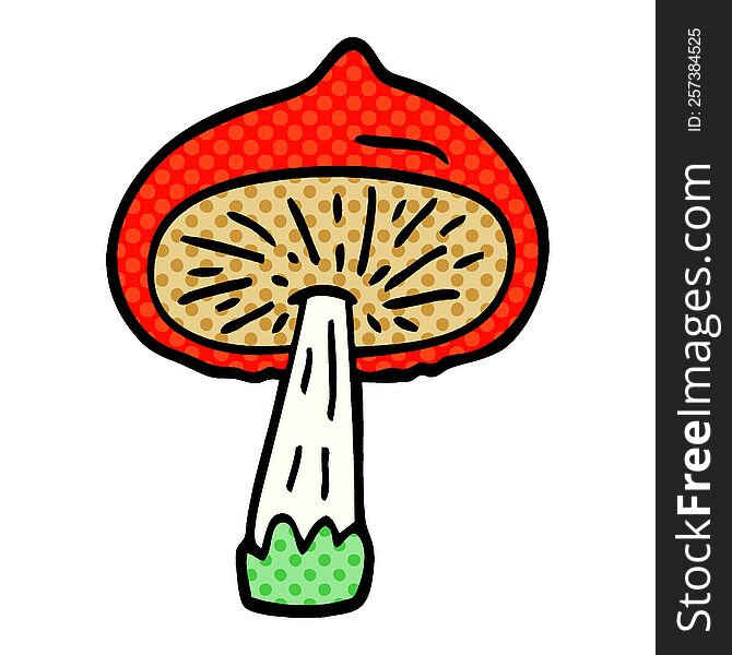 Cartoon Doodle Mushroom