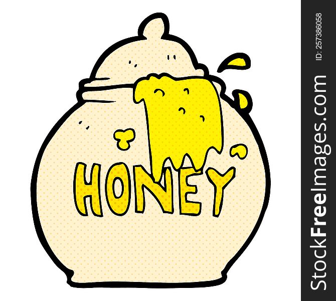Cartoon Honey Pot