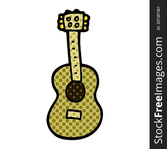 Cartoon Doodle Guitar