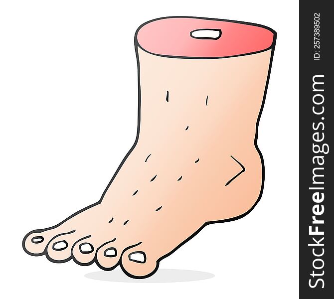 cartoon foot