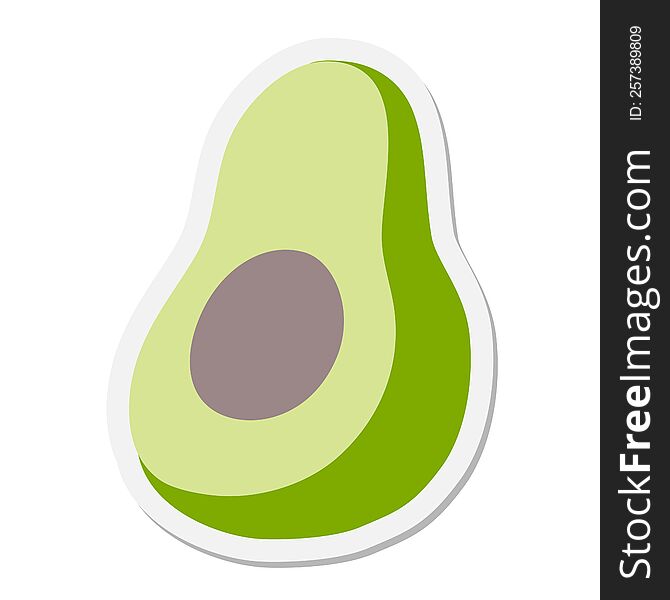 Avocado sticker