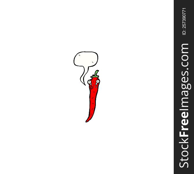 Cartoon Chili Pepper