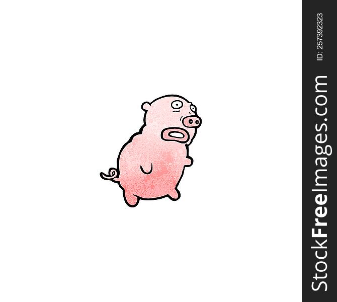 ugly pig cartoon
