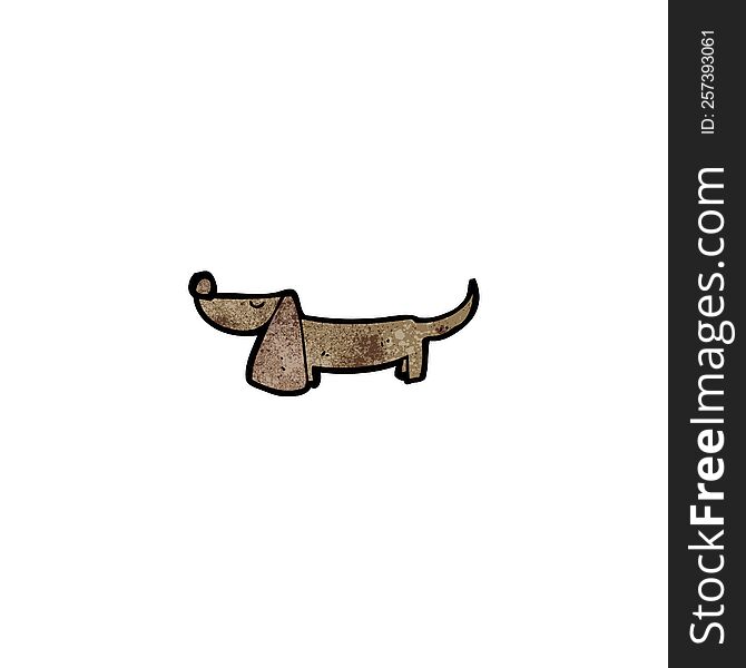 cartoon long nose dog