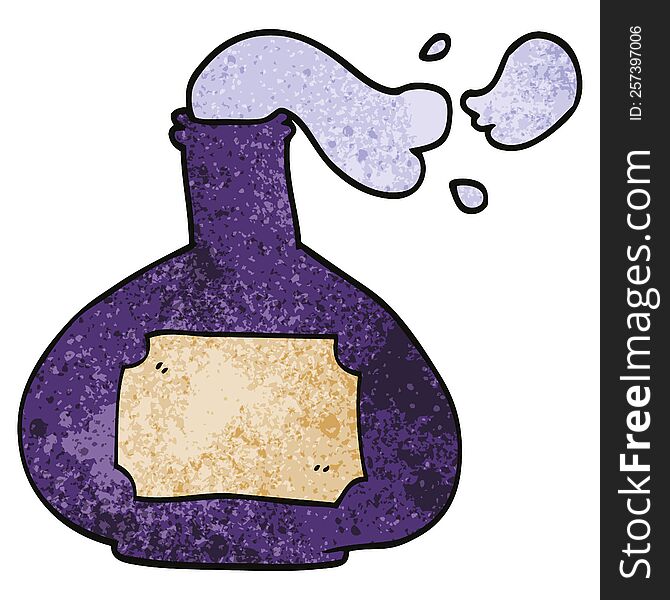 cartoon doodle smoking potion
