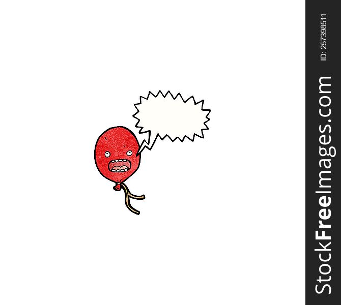 floating balloon cartoon character