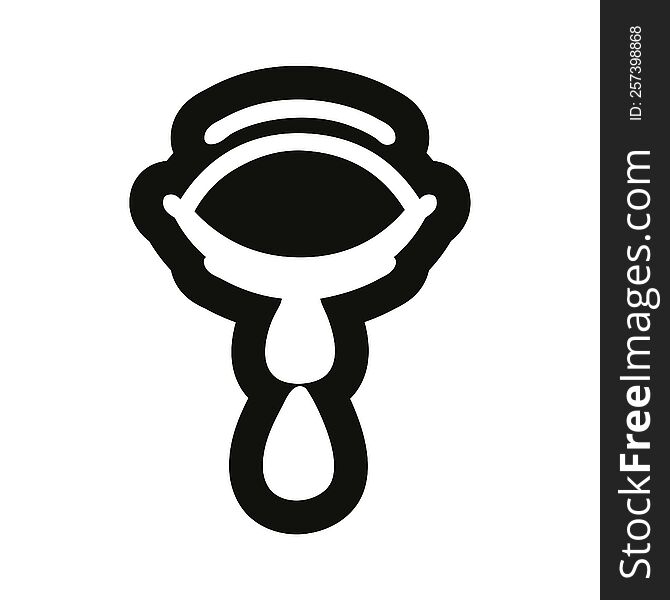 crying eye icon symbol