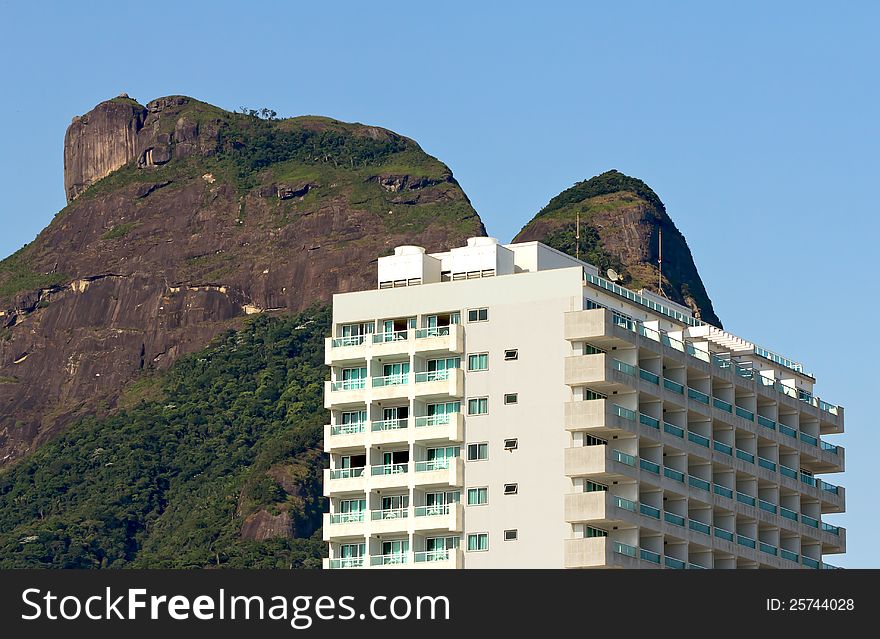 Modern building in the mountains of Rio De Janeiro. Modern building in the mountains of Rio De Janeiro