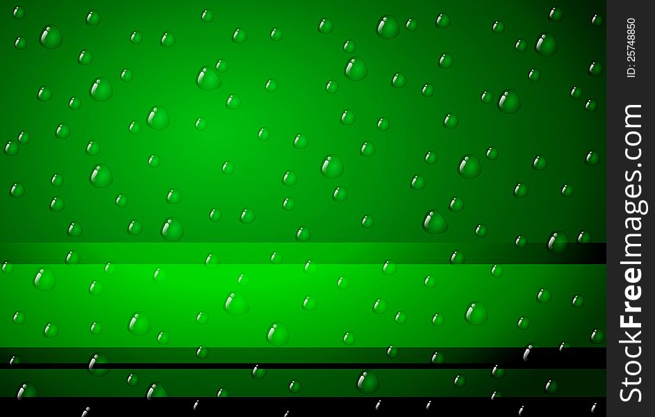 Vector illustration of drops and bubbles. It is on the background color.