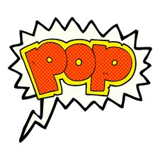 Comic Book Speech Bubble Cartoon POP Symbol Stock Images