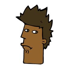 Free Cartoon Nervous Expression Royalty Free Stock Photo - 257406285