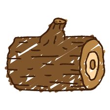 Free Log Chalk Drawing Stock Photo - 257409880