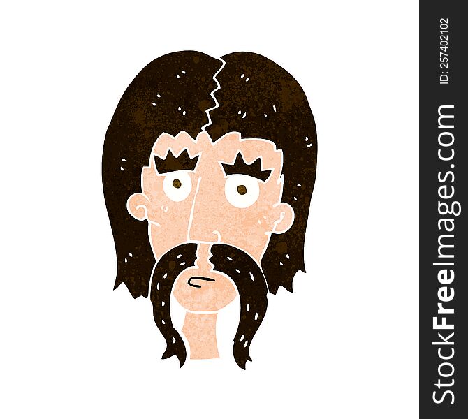 cartoon man with long mustache
