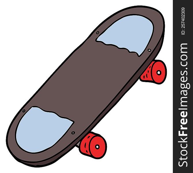 cartoon skateboard. cartoon skateboard