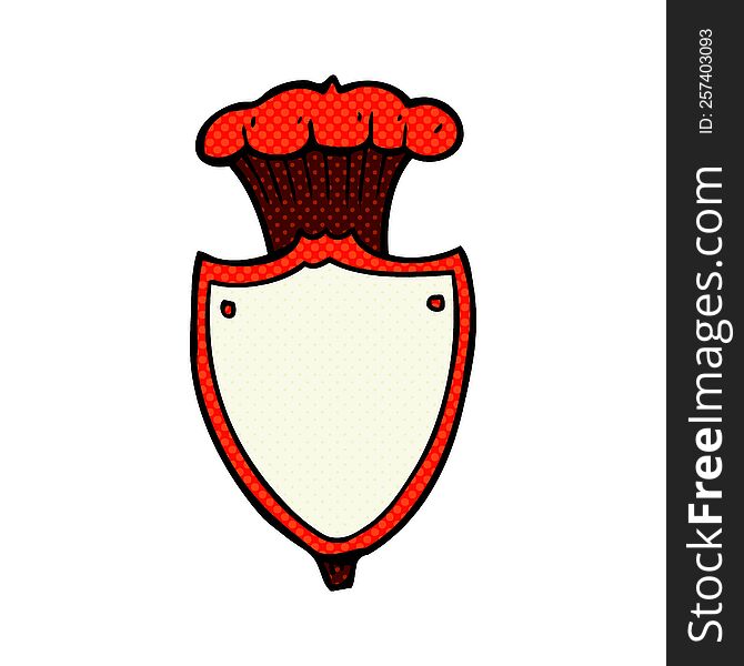 cartoon heraldic shield