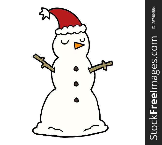 Cartoon Snowman