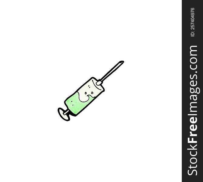 cartoon medical needle