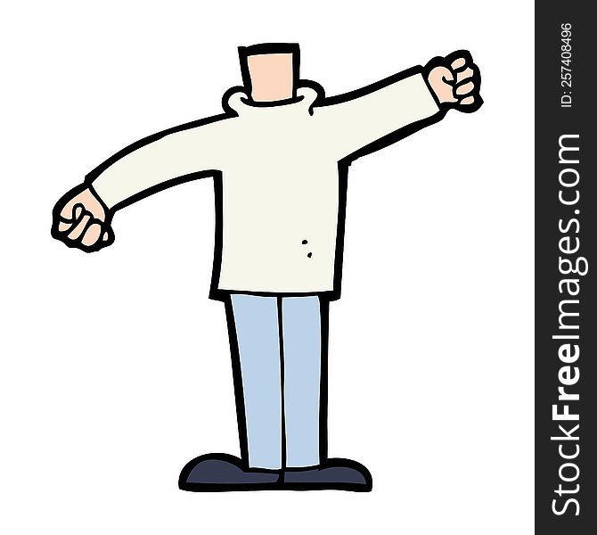 Cartoon Body Waving Arms (mix And Match Cartoons Or Add Own Photos