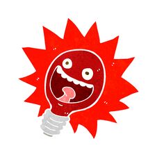 Cartoon Red Lightbulb Stock Photos Cartoon Red Lightbulb Stock Photos
