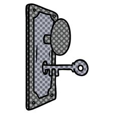 Free Cartoon Doodle Of A Door Handle Royalty Free Stock Photo - 257412925