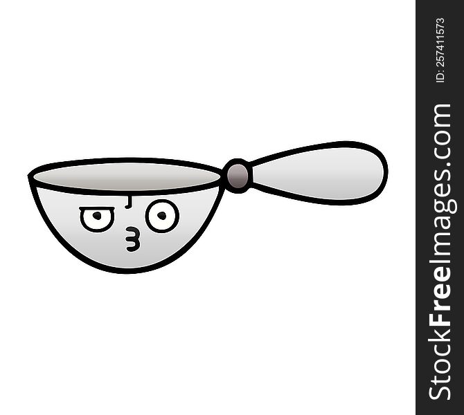 Gradient Shaded Cartoon Measuring Spoon