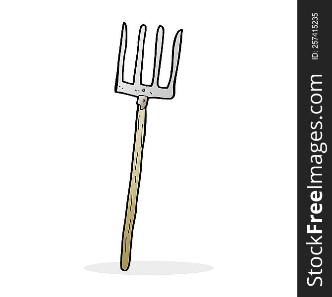 cartoon pitch fork