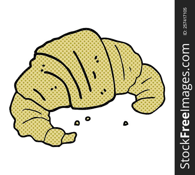 Cartoon Croissant