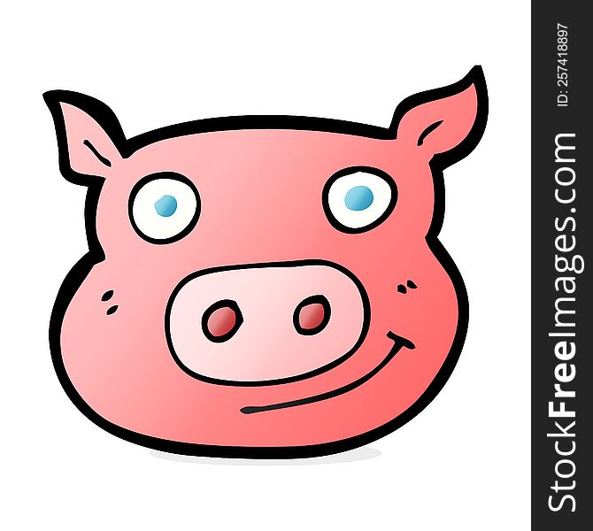cartoon pig face