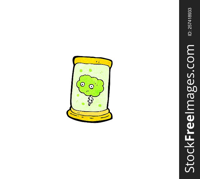 brain in jar cartoon