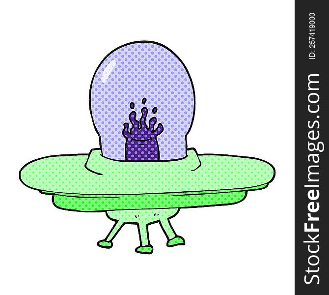 Cartoon Flying Saucer