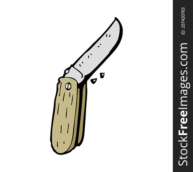 cartoon folding knife