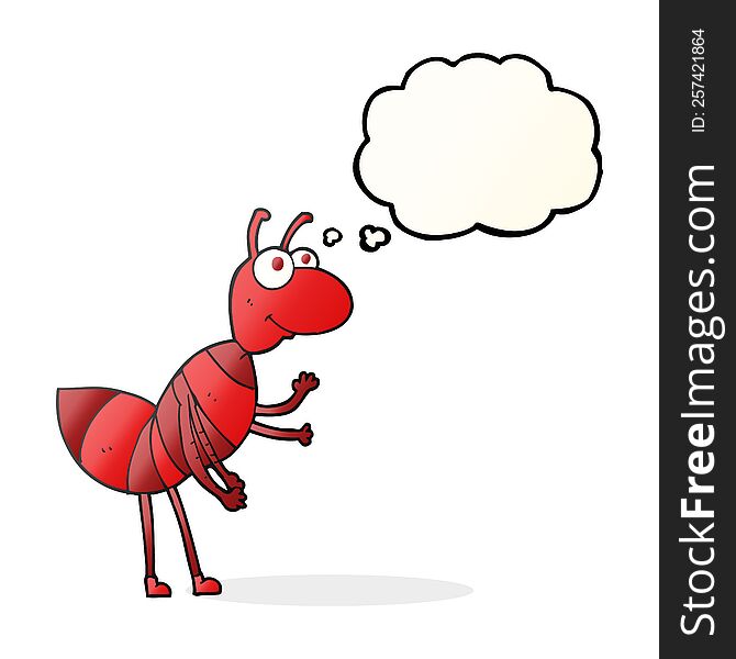 Thought Bubble Cartoon Ant