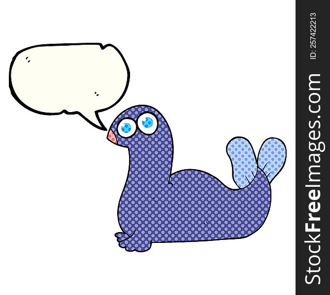 Comic Book Speech Bubble Cartoon Seal
