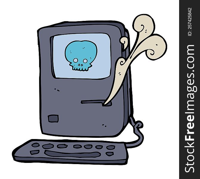 computer virus cartoon