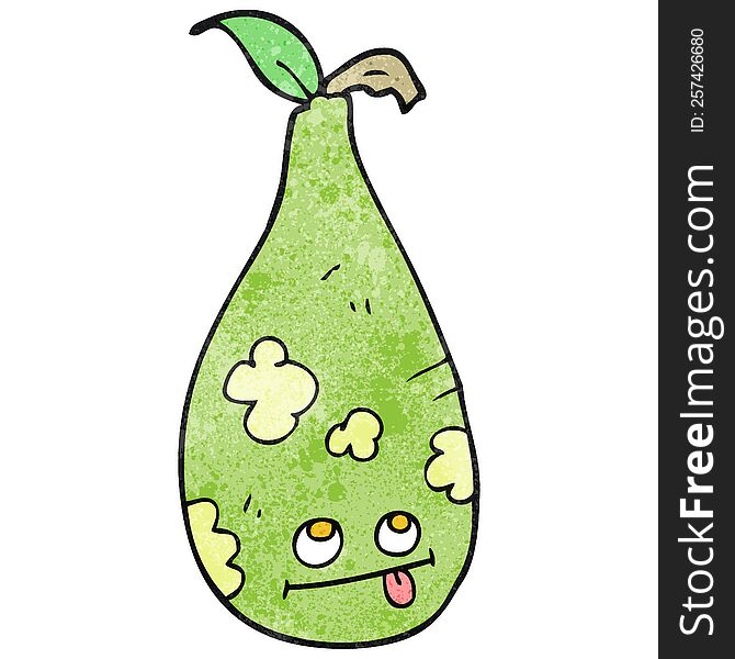 Textured Cartoon Pear